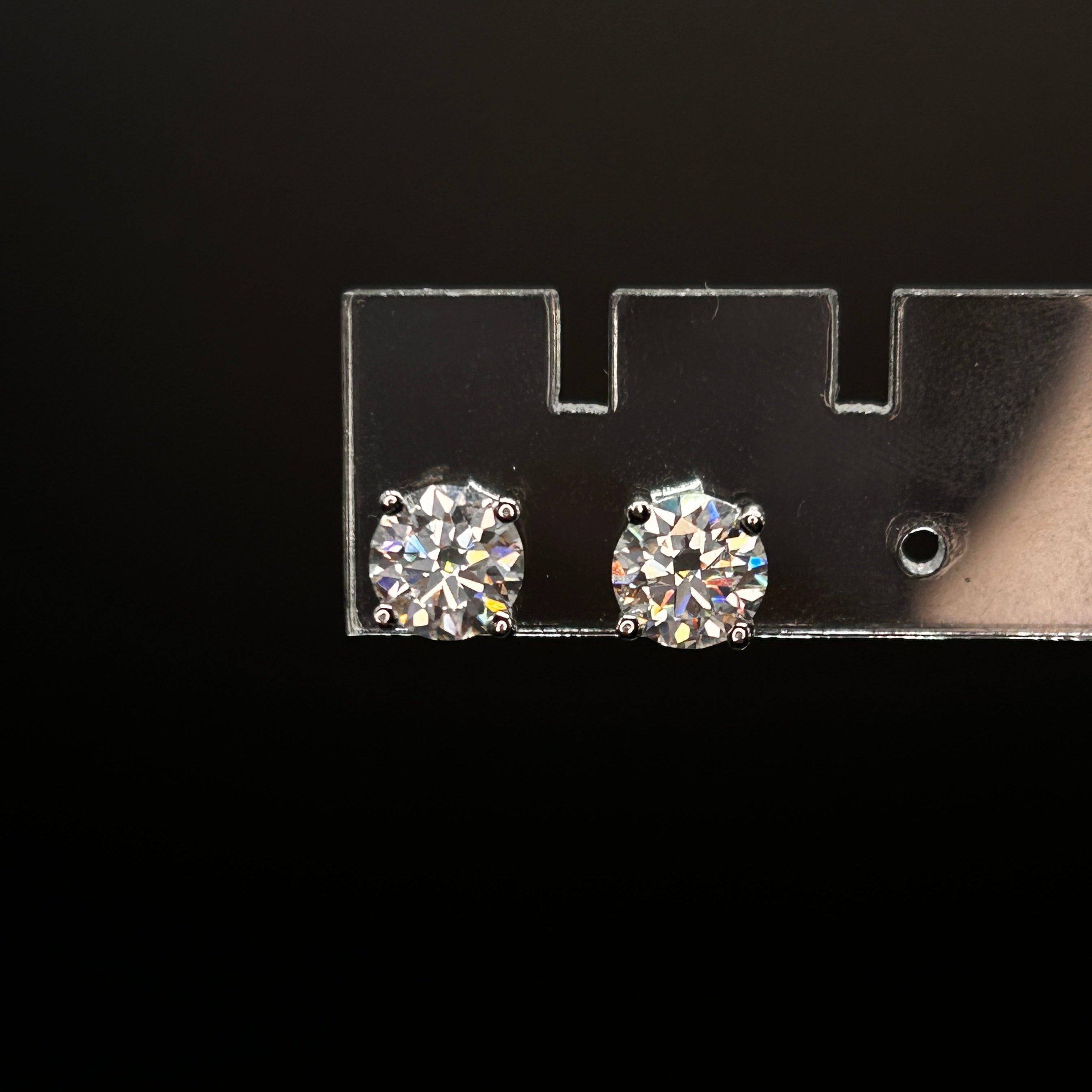 The Radiant Earrings on a Black Background | Lea Fine Jewelry